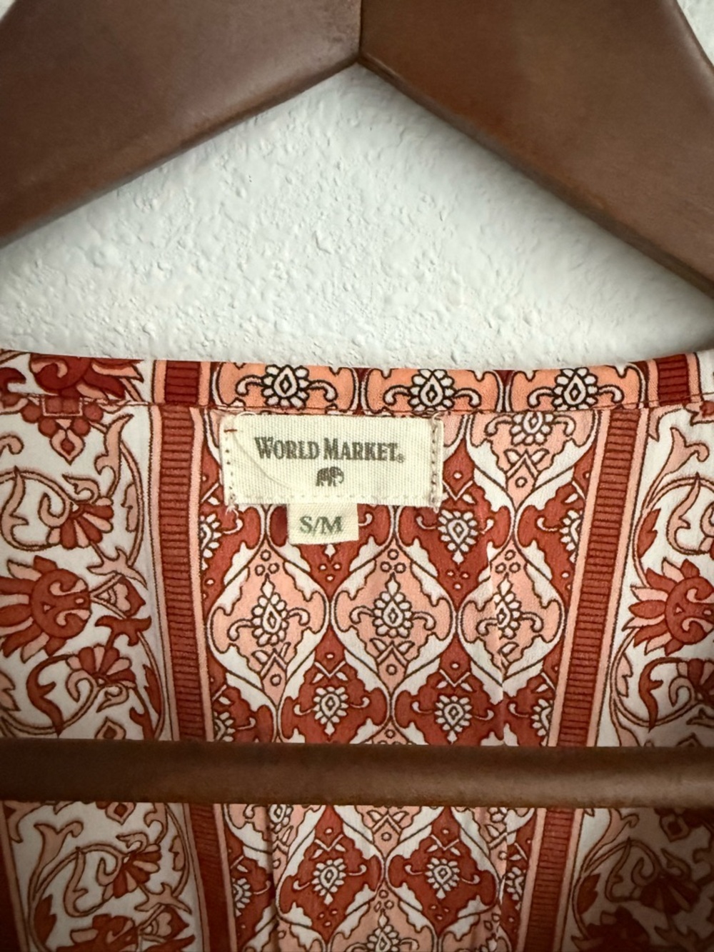 World Market Terra Cotta Boho Maxi Dress S/M - Picture 2 of 5